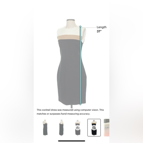 Trina Turk Black and Tan Dress size 2 - Picture 5 of 9